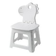 thumbnail image 1 of Kids Portable Folding Step Stool with Rabbit Ear Back Support Heavy Duty Toddler Chair Built In Handle for Home Use, 1 of 7
