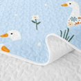 thumbnail image 5 of Erosebridal Goose Twin Quilt Set for Girls, Blue Folk Art Twin Coverlet Set, 2-Piece 1 Bedspread and 1 Pillowcase, 5 of 7