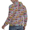 thumbnail image 6 of Salouo Retro Cassette Pattern Men's Fall Hoodie Sweatshirt,Sport Hoodie with Pockets for Men Pullover Casual Hooded Sweatshirt-X-Large, 6 of 7