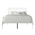 thumbnail image 2 of Castle Place Vintage Spindle Twin Metal Platform Bed, White, 2 of 8