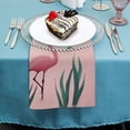 thumbnail image 4 of WERPE Flamingo Cloth Napkin Reusable Gift - Premium Polyester Material 6 PCS, 4 of 7