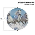 thumbnail image 2 of Kdxio Horses Running Through The Water Funny Coasters,4 Pcs Leather Coasters,Housewarming Gifts,Protect Furniture from Water Marks Scratch and Damage, 2 of 6