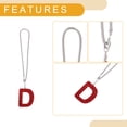 thumbnail image 4 of Unique Bargains 1 Pcs Metal/Rhinestones with Diamonds Car Rear View Mirror Pendant Accessories Car Hanging Ornament Red D, 4 of 6