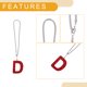 thumbnail image 4 of Accesorios de colgante para espejo retrovisor de coche de 1 pieza de metal/rhinestones con diamantes, color rojo D, 4 of 6