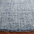 thumbnail image 4 of SAFAVIEH Abstract Yorick Striped Polyester Area Rug, Ivory/Navy, 6' x 6' Round, 4 of 12