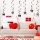 thumbnail image 1 of Decoraciones para el día de San Valentín, adornos para el día de San Valentín, regalos para el día de San Valentín Colgante con lazo y remolino el colgante, 1 of 7