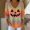 Orange, variant on Autumn Winter Knitted Jumper for Women Wool Pullover Halloween Plain Elegant V Neck Sweater Warm Basic Knit Top Casual Daily 1 Pack, Khaki,XL