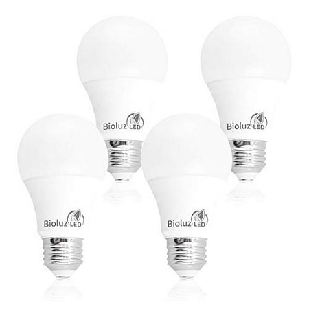 

Bioluz LED 100W LED Bulbs Dimmable LED Light Bulbs Natural White 4000K A19 LED Light Bulb 1600 Lumen - 4 Pack