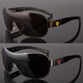 thumbnail image 2 of Khan Mens Designer Shield Wrap Around Large Sunglasses Fashion Shades Retro, 2 of 10