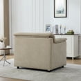 thumbnail image 6 of HOQBN 38" Oversized Accent Chair,Chenille Upholstered Living Room Chairs,Modern Arm Chair for Living Room, Bedroom,Wheat, 6 of 8
