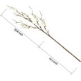 thumbnail image 3 of 4 PCS Artificial Plum Blossom Party Decorations Fake Cherry Flowers Faux Long Stems Wintersweets Silk Flowers Arrangement for Wedding Home Office Bedroom Decor(White), 3 of 5