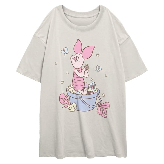 Juniors Winnie the Pooh Sweet Egg Hunt Piglet T Shirt