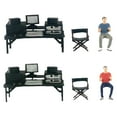 thumbnail image 1 of 1 64 Painted Figure Thinking Man Filming Sitting Props for Xmas Dollhouse Christmas, 1 of 6