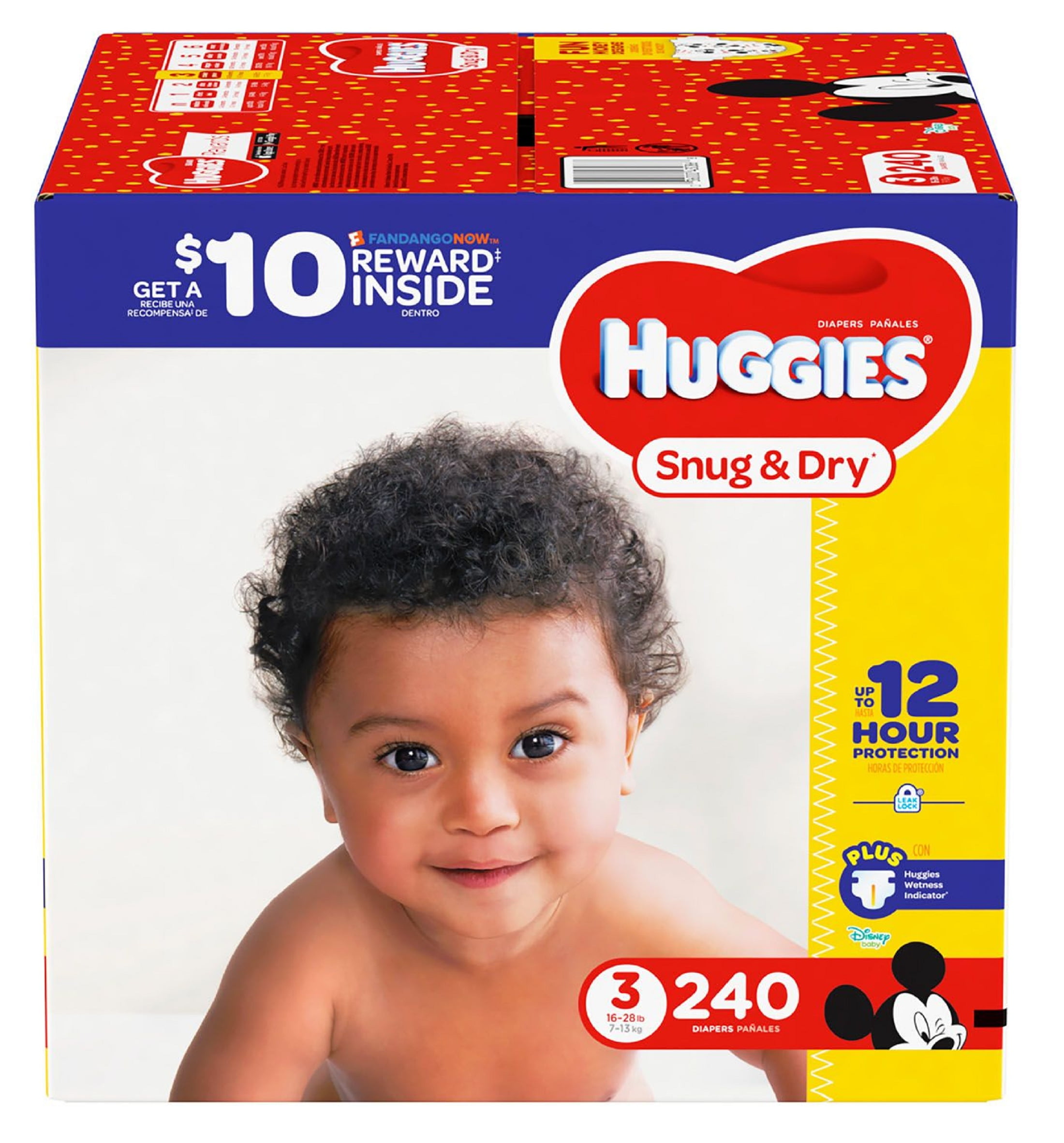 Huggies Snug &amp; Dry Diapers Size 3 -240 ct. (16-28 lbs.) - Bulk Qty, Free Shipping - Comfortable, Soft, No leaking &amp; Good nite Diapers