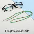 thumbnail image 4 of Unique Bargains 1 Pc Eyeglass Chain Glasses Chain Beaded Pattern 75cm L Green, 4 of 5