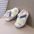 thumbnail image 4 of Ymyiu Toddler Sandals Boy Kids Sandals Waterproof Adjustable Back Band Outdoor Slide Sandal Open Toe Size 5.5(Beige, Toddler 5.5), 4 of 4