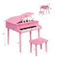 thumbnail image 2 of Costway 30-Key Classic Piano  Wood w/ Bench & Music Rack Black, 2 of 9