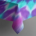 thumbnail image 3 of Purple Blue Tie Dye Spiral Pattern Rectangle Tablecloth 60"x84",Waterproof Polyester Rectangle Table Cloth, Wipeable Spillproof Polyester Tablecloth for Dining, Camping, Indoor and Outdoor, 3 of 5