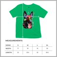 thumbnail image 5 of Tee Hunt Dean Russo German Shepherd Youth T-Shirt Colorful Dog Best Friend Kids, Green, Medium, 5 of 5