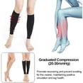 thumbnail image 3 of Medias de compresión sin pie, para hombre y mujer, medias elásticas de compresión de pantorrilla para correr, cuidado, deportes, 3 of 4