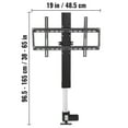 thumbnail image 6 of KFFKFF Motorized TV Lift for Screens up to 50", 28" Travel Distance with Variable Height from 38" to 65", Operated by Remote, Can Hold up to 132 lbs, 6 of 9