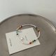 thumbnail image 1 of Pulsera de cuentas redondas con carita sonriente de plata esterlina S925 para mujer, diseño de nicho de verano para mujer, novia sencilla, 1 of 6