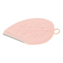 1 Pc Leaf Style Eyebrow Trimmer for Bathroom Travel Hotel Toilet Bedroom Pink ABS Stainless Steel