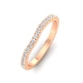 thumbnail image 3 of 3/8ctw Diamond Wedding Band in 10k Rose Gold, 3 of 5