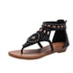 thumbnail image 3 of Sandalias con correa en T con cuentas estilo bohemio para mujer: puntera abierta, cremallera trasera y diseño de tanga para una elegante apariencia de playa., 3 of 4