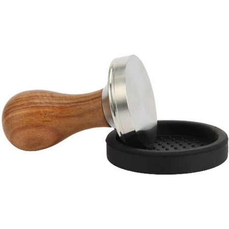 

Ocnvlia Coffee Tamper Set Espresso Coffee Tamper Coffee Presser with Silicone Coaster Bean Powder Press Gadgets Kits 53mm