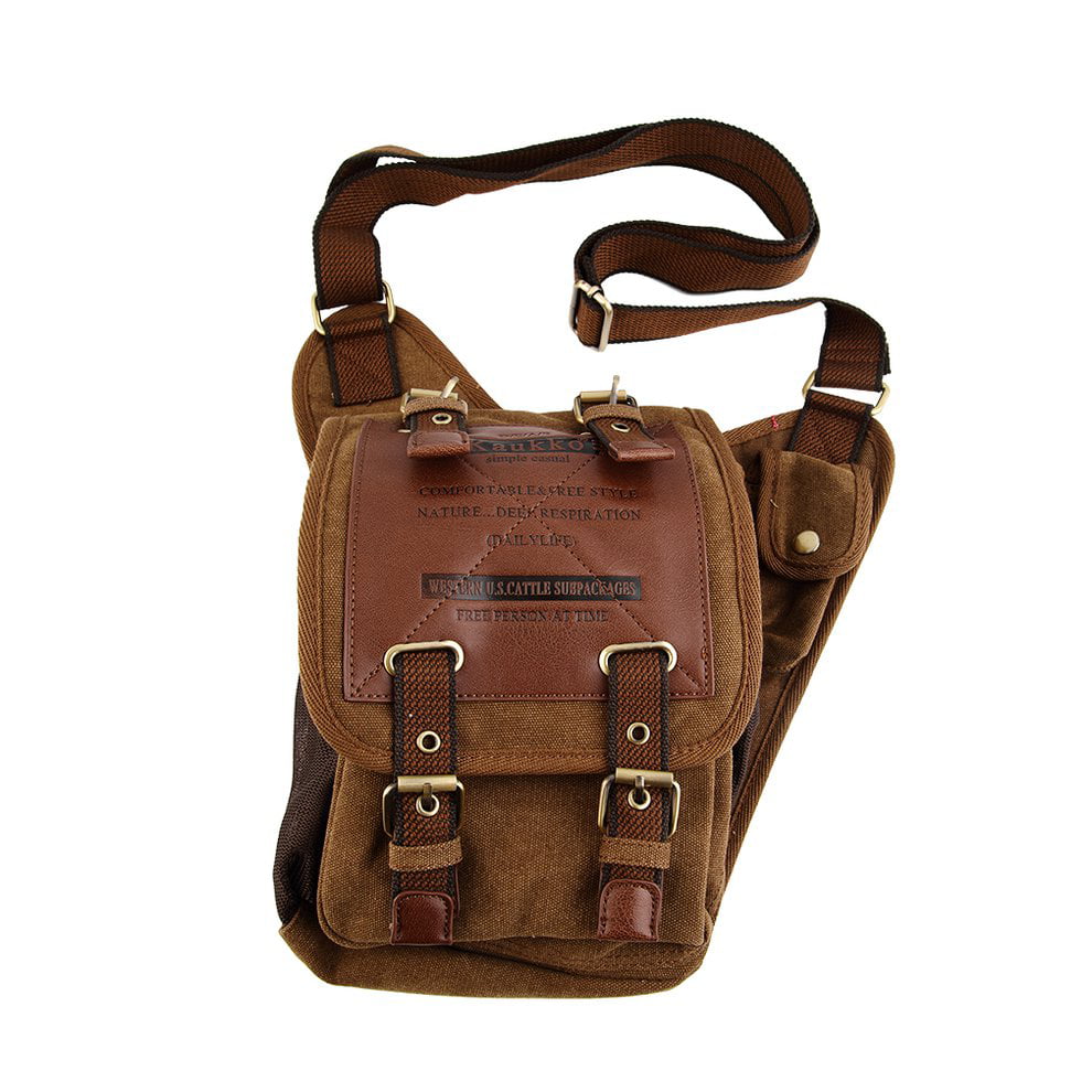 Details about   Men's Canvas Hiking Backpack Travel Duffle Bag Military Handbag Satchel Rucksack 