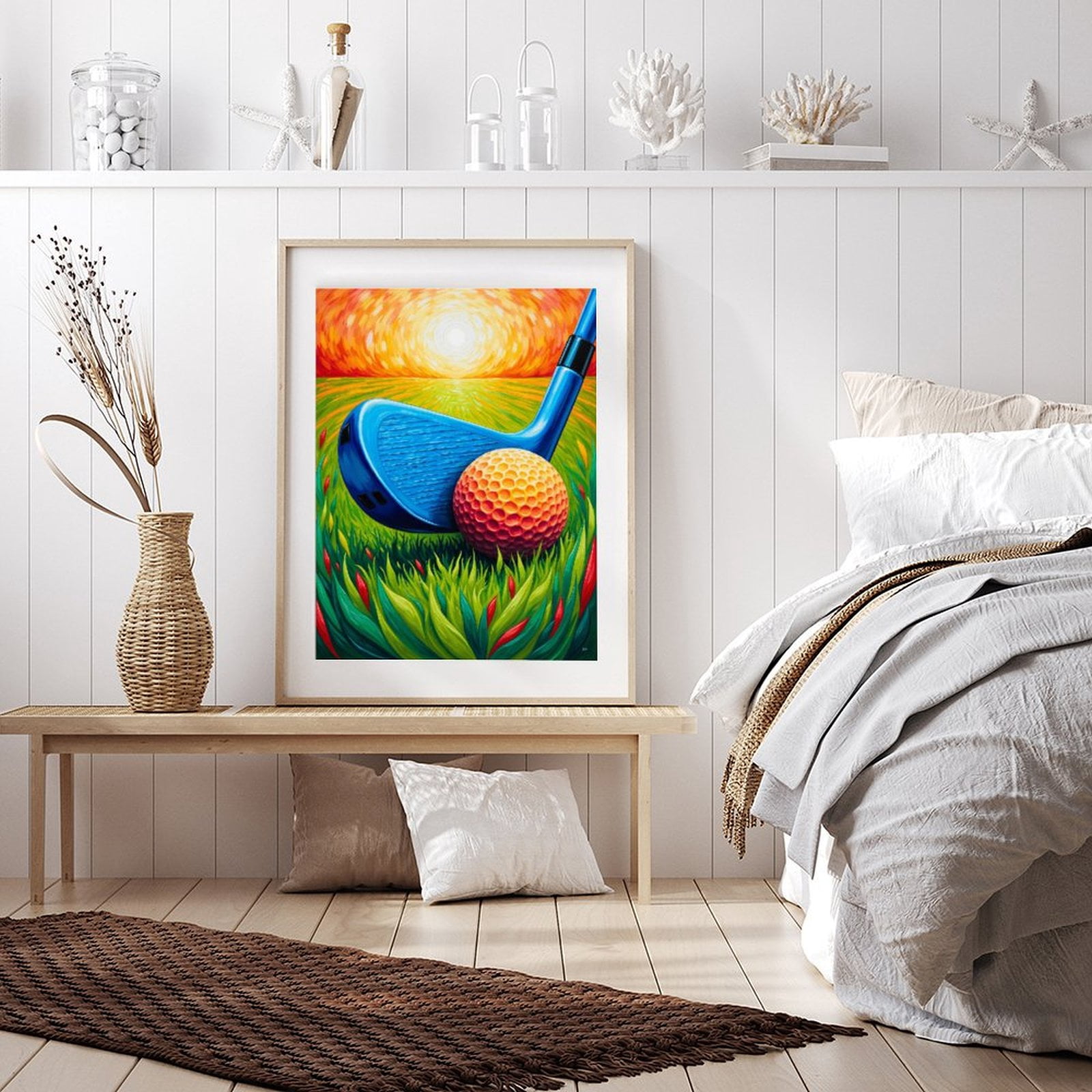 Diamond Art Kits for Adults - 5d Golf Club Sunrise Art Scene Diamond Painting for Adults, Diamond Art for Adults Beginners, Diamond Painting Kits for Adults for Home Wall Decor