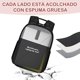 thumbnail image 4 of KAIYANG Mochila para Laptop de 15,6 pulgadas para Mujeres y Hombres, con Toma de Carga y Auriculares, Negocios, Trabajo, Viajes, Negro, 4 of 5