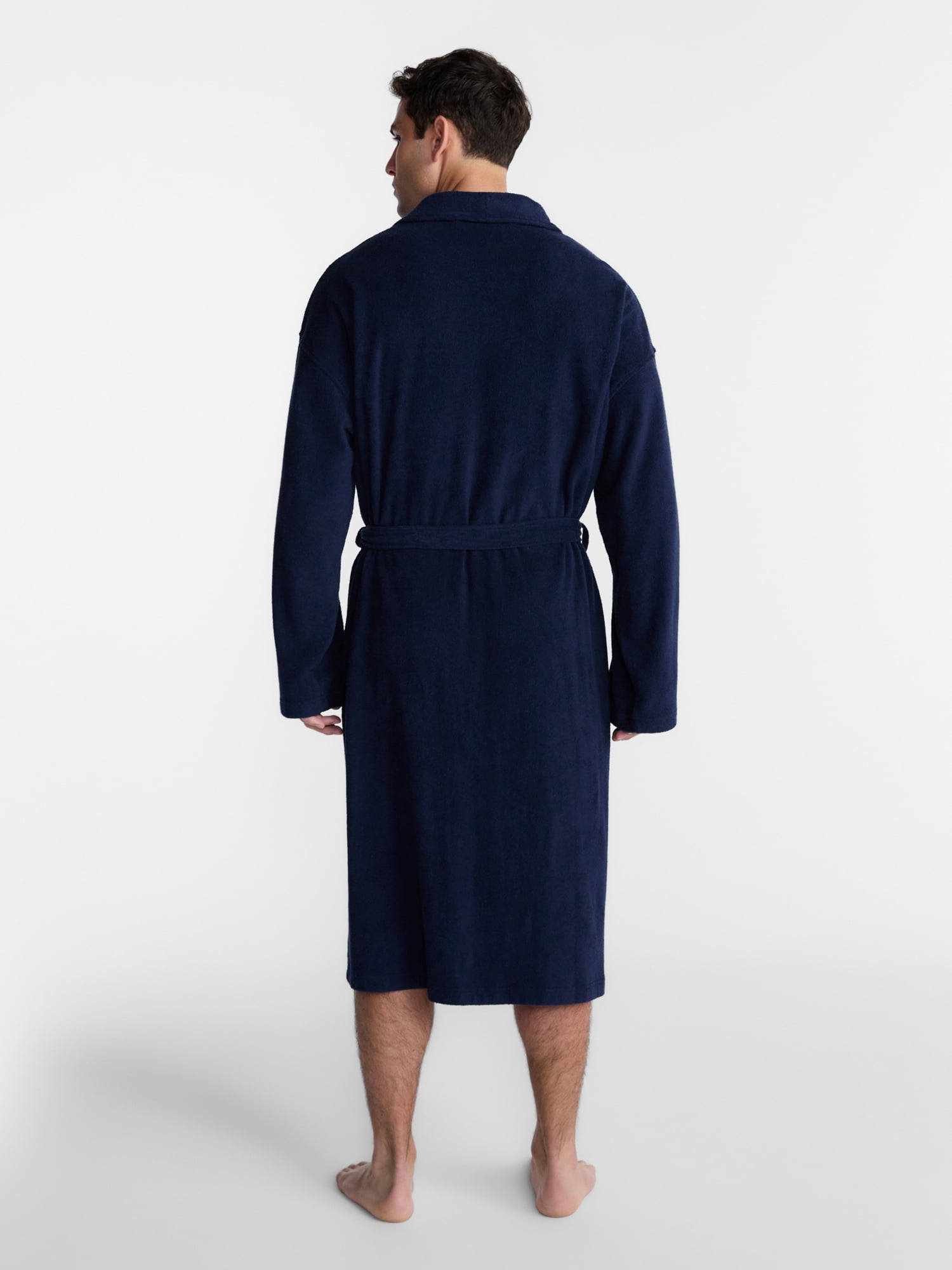 George Men's Terry Cotton Robe, One Size