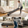 thumbnail image 2 of GOYOUTH 2.25HP Ultra-Slim Under Desk Treadmill with Manual Incline, Compact Walking Pad with Integrated Cord, Space-Saving Portable Running Machine, Quiet Slim Fitness for Home Office & Small Spaces, 2 of 7