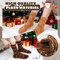 thumbnail image 4 of UNEEI Fuzzy Socks for Women, Cozy Fluffy Winter Warm Slipper Socks , 6 Pair Colorful Fluffy Socks for Home Sleeping, 4 of 8
