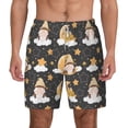 thumbnail image 2 of Goofa Cute Bee Gnome Printed Men's Swim Trunks Board Shorts Quick Dry Mens Swimming Trunks with Compression Liner,Breathable Fit Hawaii Beach Shorts-X-Large, 2 of 9