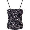 thumbnail image 6 of SofiePJ, Women's, Printed Robe Set with Chemise and Shorts 3 PC Sleepwear Lounge Wear, Black Dot, M, 6 of 7
