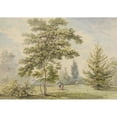 thumbnail image 3 of George Barret 18x14 Black Modern Framed Museum Art Print Titled - The Acacia Tree (Figures in a Park), 3 of 5