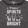 thumbnail image 3 of Instant Message - Christmas Mixing Spirits Bright - Men's Pullover Hooded Fleece Sweatshirt, 3 of 6