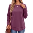 thumbnail image 3 of Fantaslook Sweatshirts for Women Crewneck Casual Long Sleeve Shirts Tunic Tops, 3 of 10