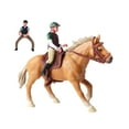 thumbnail image 4 of Figura de acción de caballo, estatua de vida silvestre con juego, colección pequeña de simulación, modelo de caballo, juguete educativo para mayores Amarillo, 4 of 8