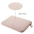 thumbnail image 5 of mosiso water repellent lycra sleeve bag cover for 14-15 inch 2017 / 2016 new macbook pro with touch bar a1707, notebook computer ultrabook with small case, baby pink, 5 of 6