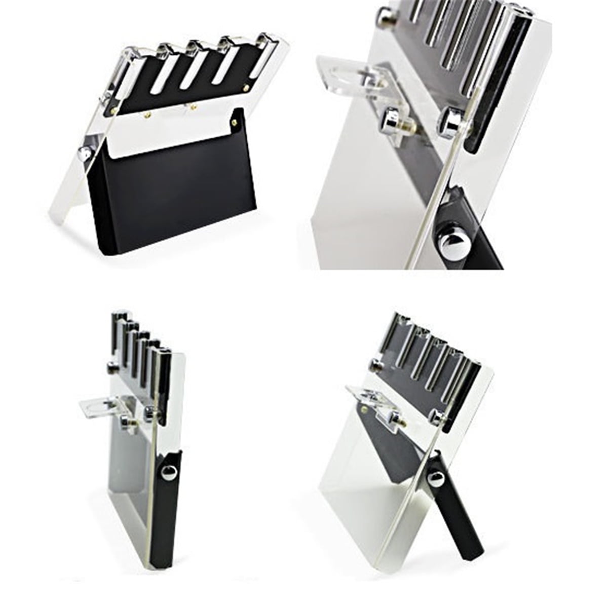 Luxury Knife Block Holder, Clear Acrylic Knife Holder Cutlery Display