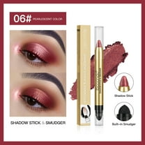 Kokovifyves High-gloss Eyeshadow Pen One-stroke Shaping Double-ended Eyeshadow Stick,Cream Shimmer Smooth Eyeshadow Pencil