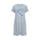 thumbnail image 5 of Camisón corto de talla grande para mujer, camisón de manga corta con estampado de pecho a la moda, camisón para mujer, 5 of 7