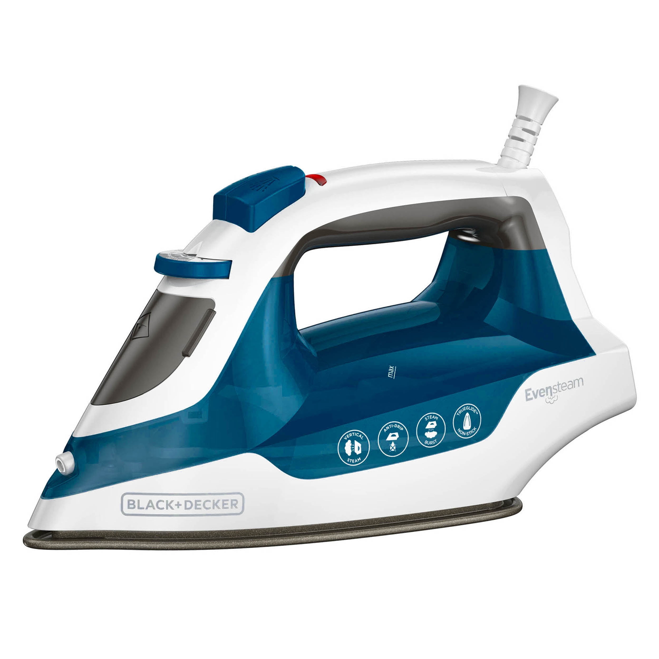 BLACK+DECKER Easy Steam Compact Iron, Blue/White, IR06V - Walmart.com