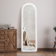 thumbnail image 1 of AnorTrek Fluffy Mirror Cover for Arched & Full-Length Mirrors (64"x21") – Stretch Fabric, Non-Slip Backing, Decorative Protector – Soft & Durable Décor (Mirror Not Included), 1 of 7