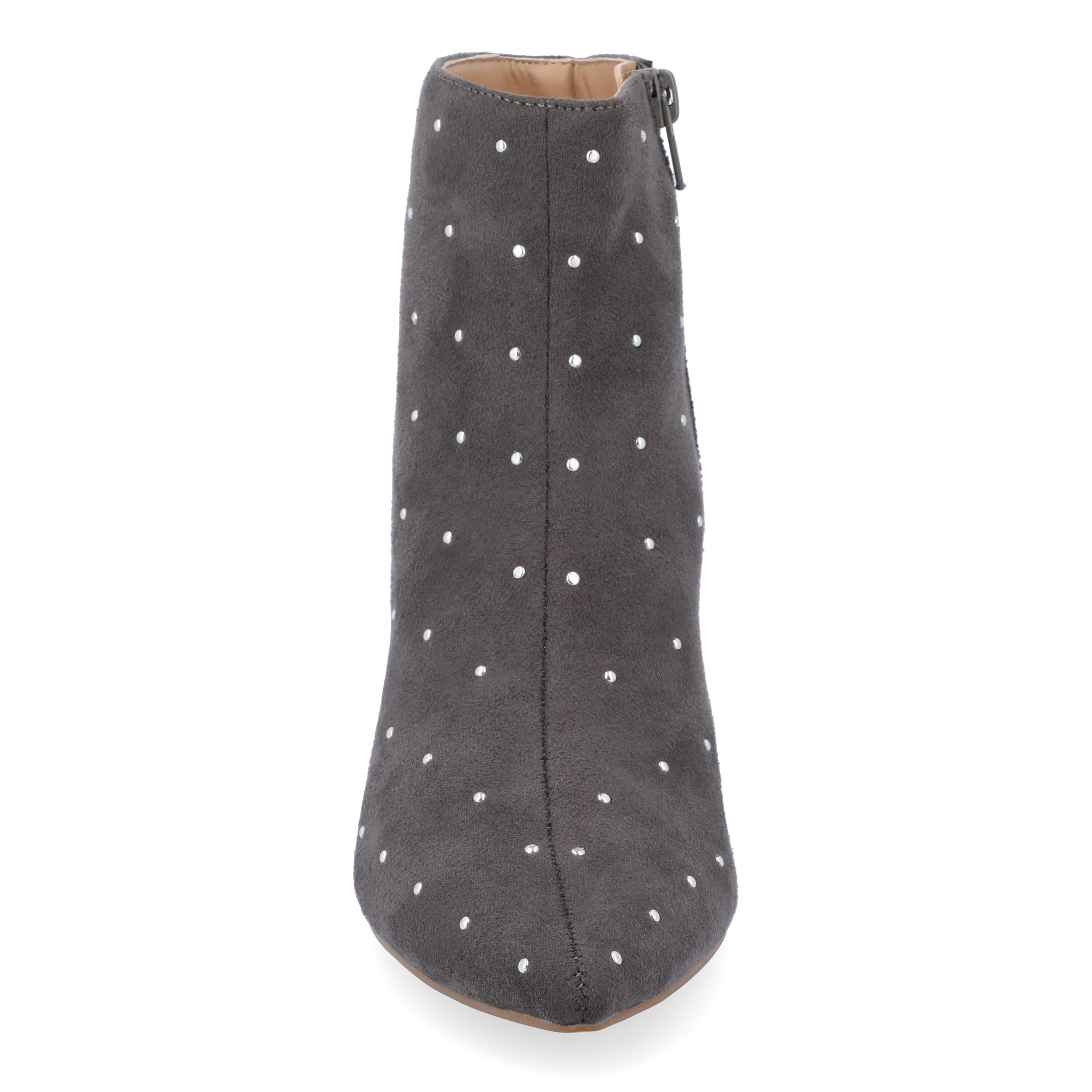 Journee Womens Rossia Inside Zip Kitten Heel Booties