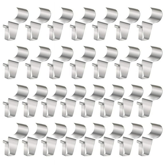 30 Pack Vinyl Siding Hook Hanger, No-Hole Needed Heavy Duty Clips for No Damage Hanging Things on